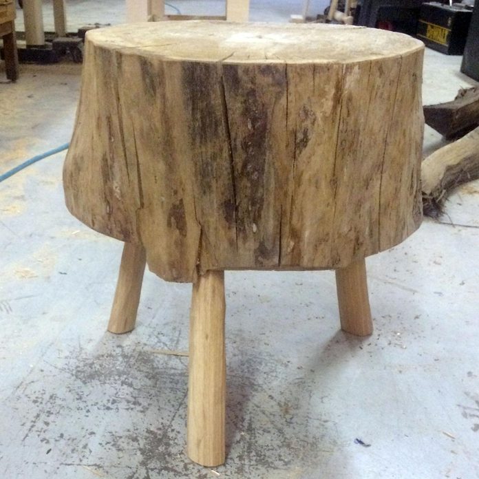 elm stump table