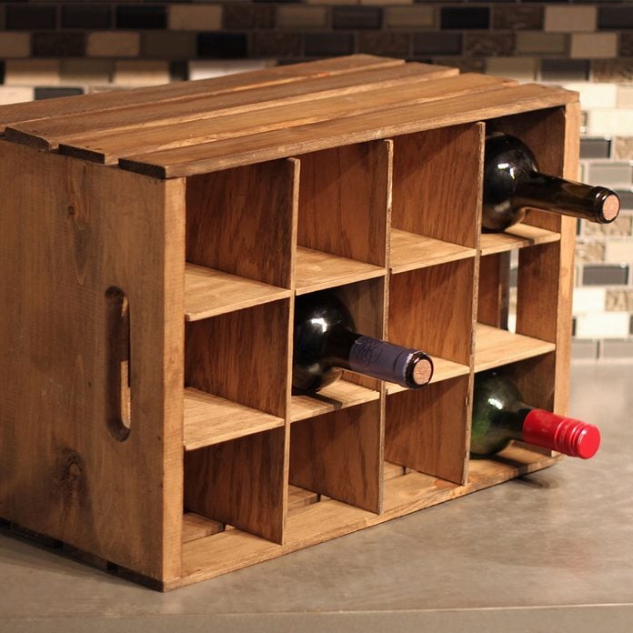 finished wine crate
