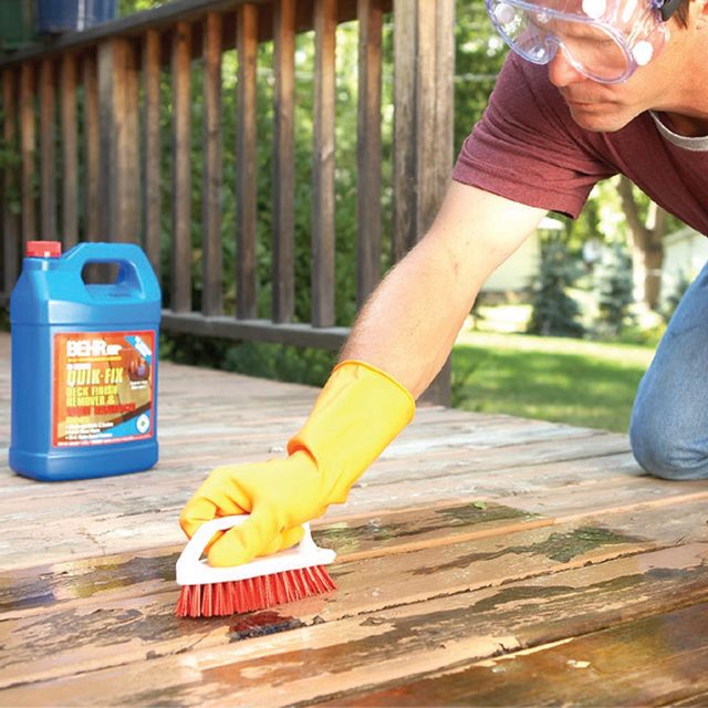 cleaning scrubbing deck for best deck finish
