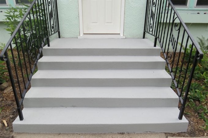 finished concrete stair restore