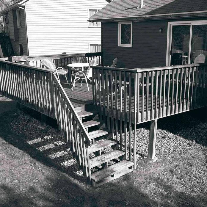before deck makeover