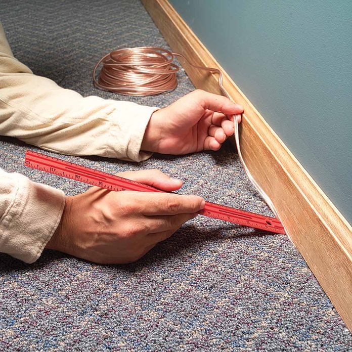 5 Brilliant Ways To Hide Wires In A, Hiding Cords On Hardwood Floors