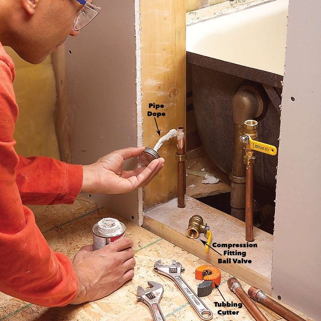 disconnect the tub plumbing