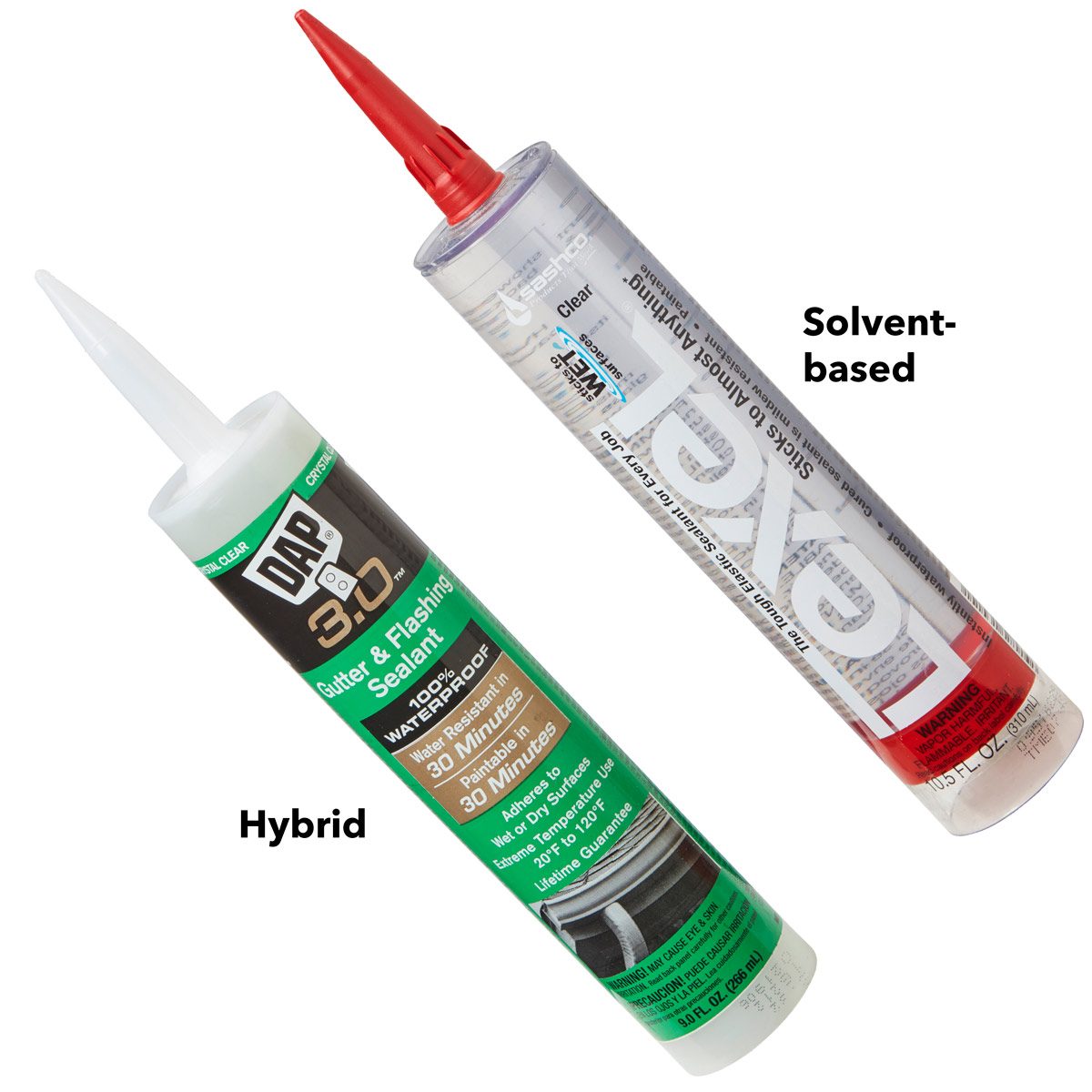 hybrid and solvent-based caulk sealants 