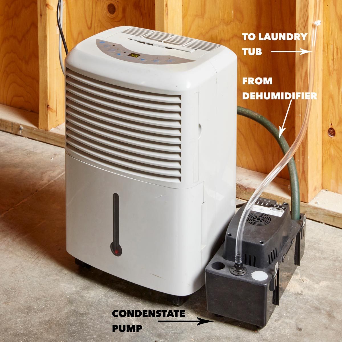 self-draining dehumidifier HH