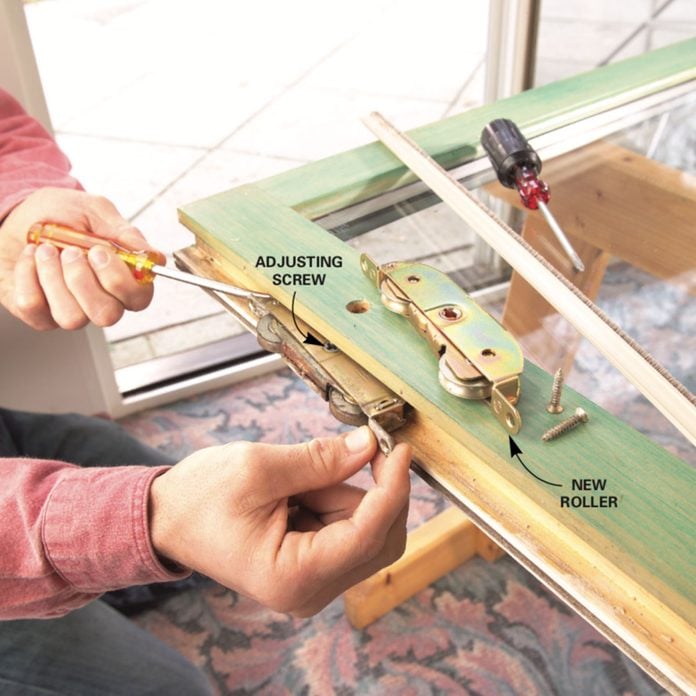 How To Repair A Sliding Door Diy, How Many Rollers On A Sliding Glass Door