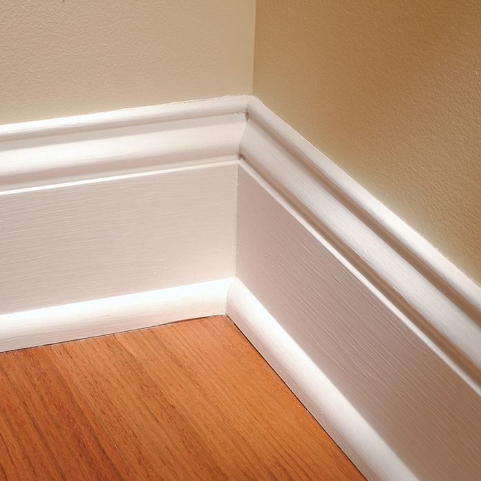 white baseboard