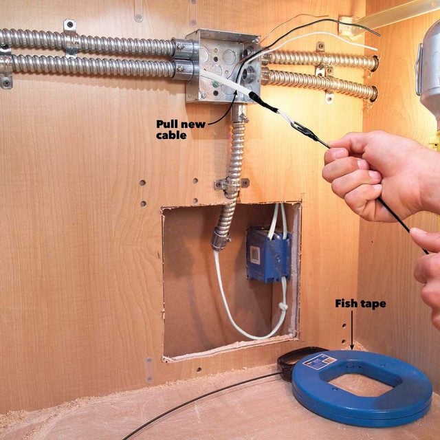 cabinet lighting pull cable
