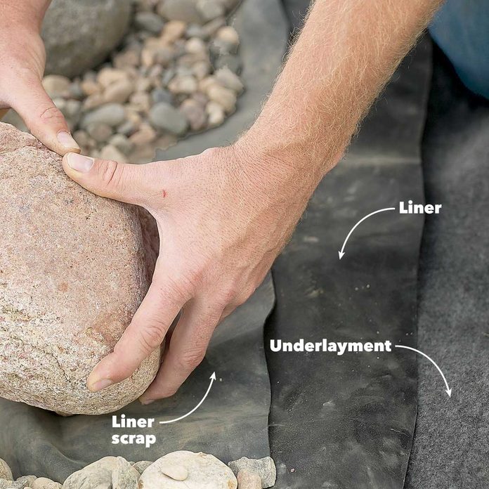 homemade pond rocks how to