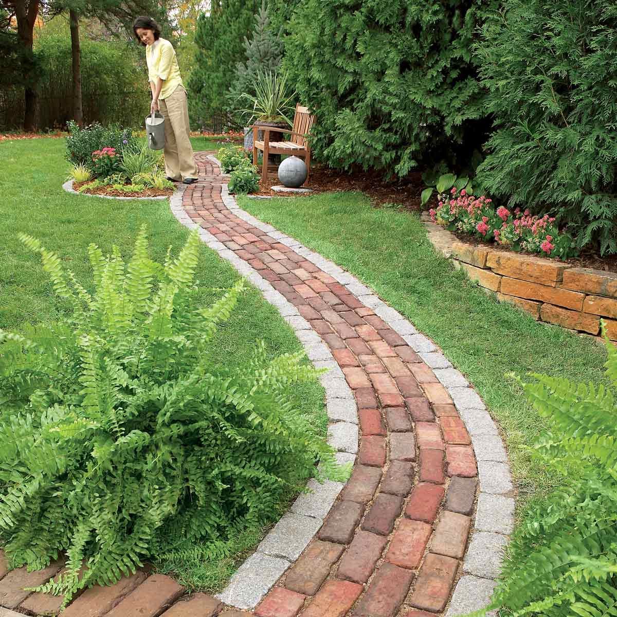 Build A Brick Pathway In The Garden | The Family Handyman