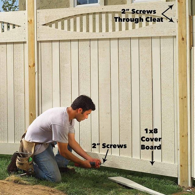 Add Second Rail boards to fence