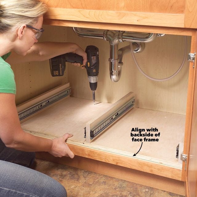 under sink storage