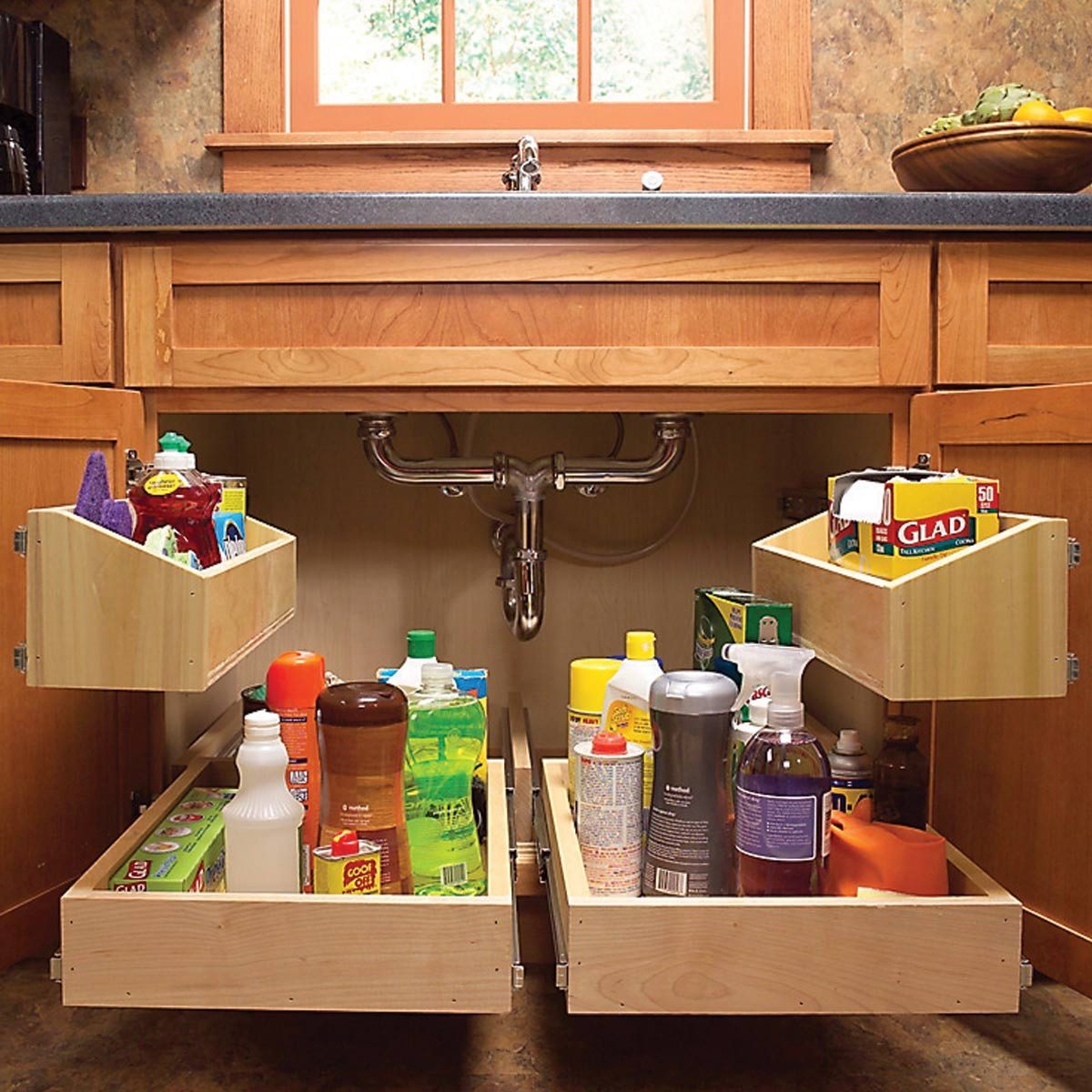 Kitchen Storage Solutions DIY Pull Out Shelves