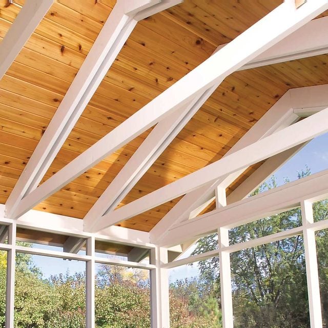 how to build a porch trusses