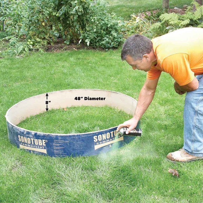 Make a rough sketch of the shape and size of your DIY fire pit.