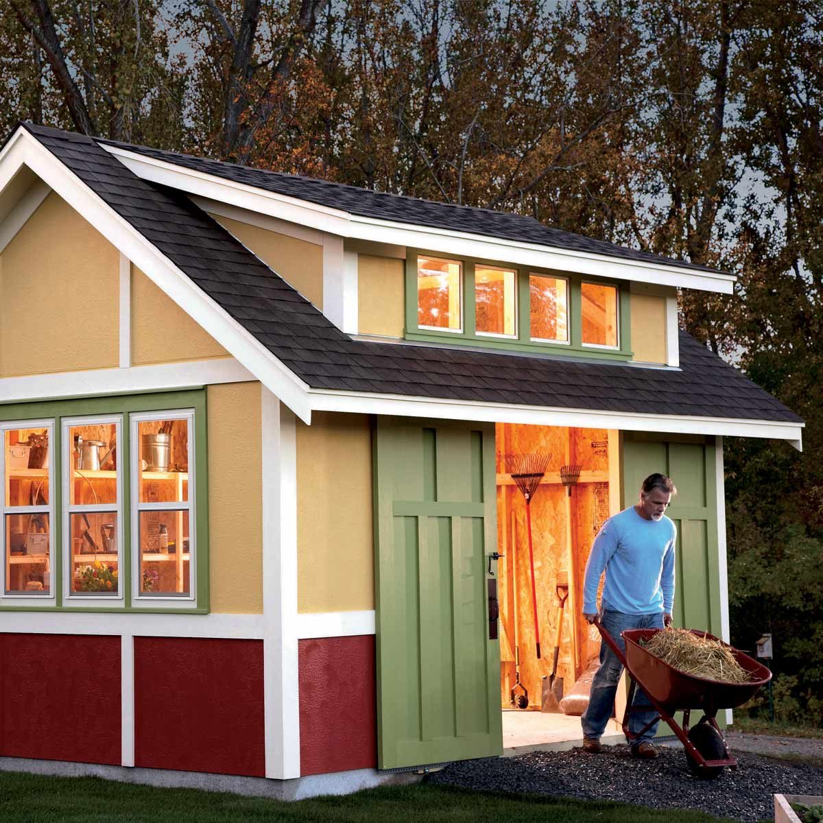 how to build a shed: 2011 garden shed the family handyman