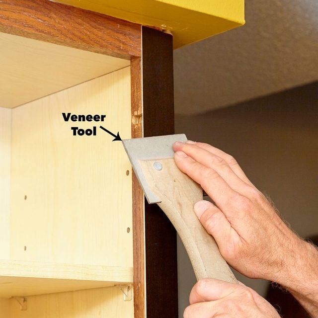 press the veneer cabinet door refacing