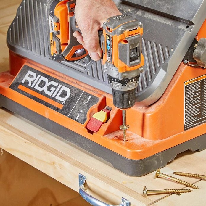 secure tools to flip top bench