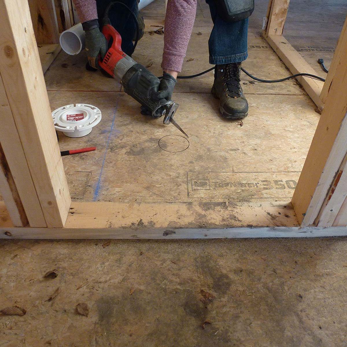 framing toilets cut out