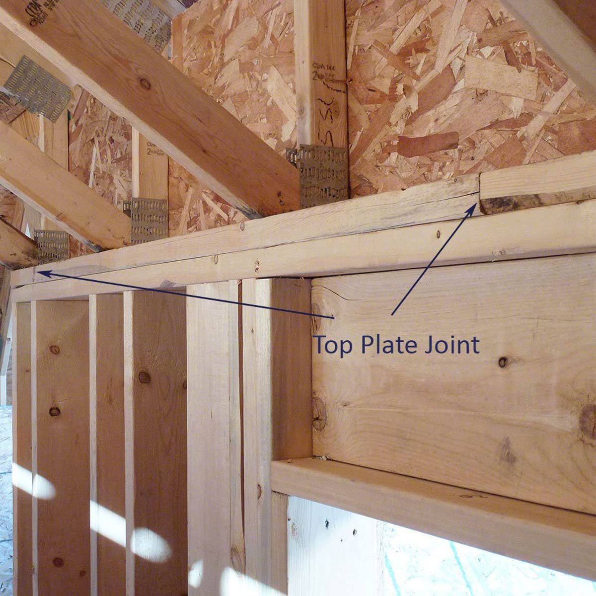 top plate joints framing