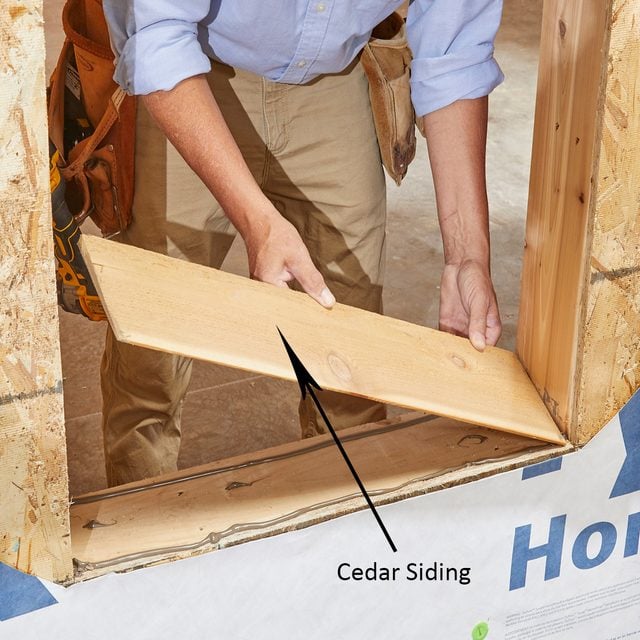 Placing cedar siding in the window sill | Construction Pro Tips