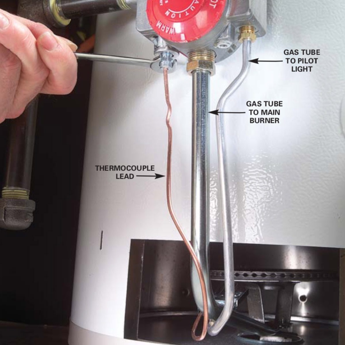 Gas Water Heater pilot goes out if temperature set above warm