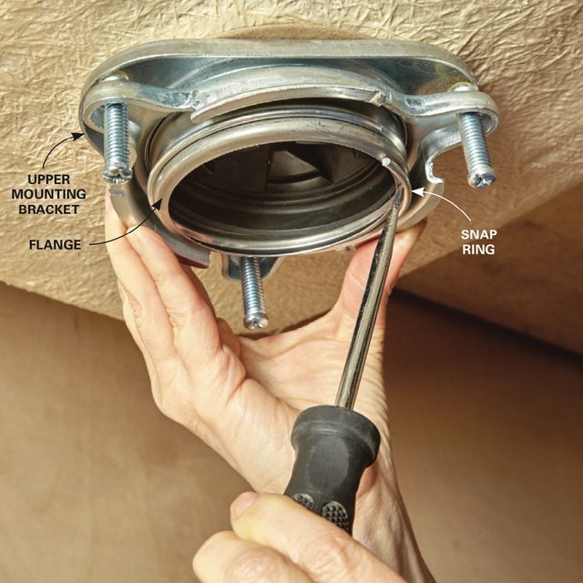 Replace a Garbage Disposal Don't struggle with the snap ring