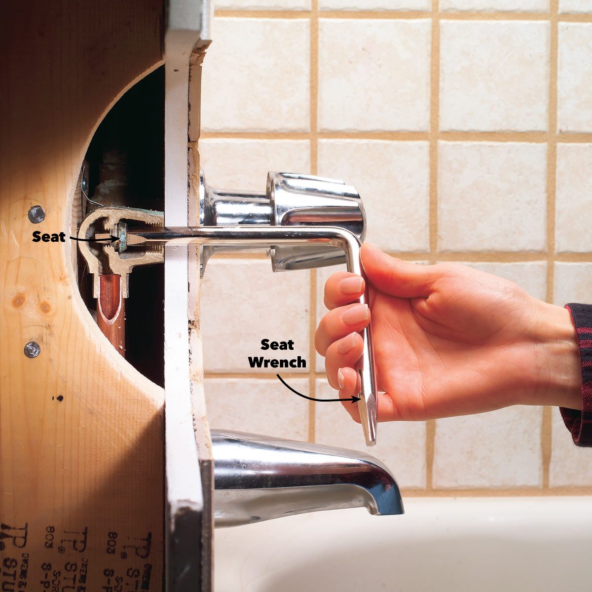 How To Fix A Leaking Bathtub Faucet Family Handyman