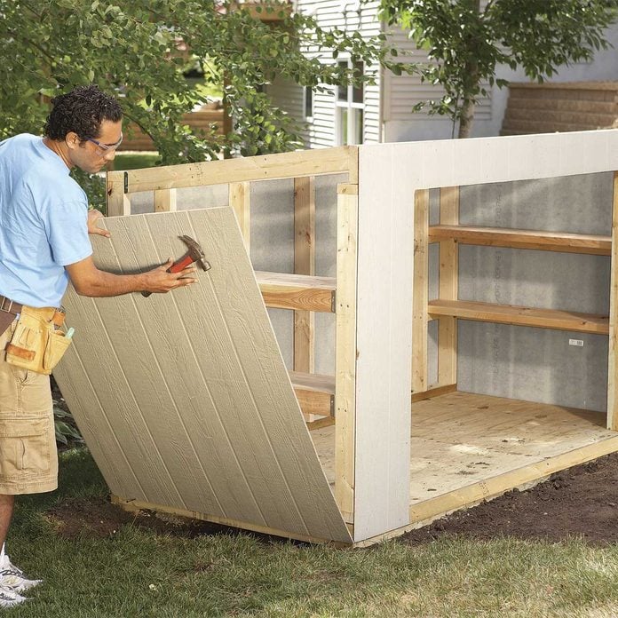 shed material list - installing siding