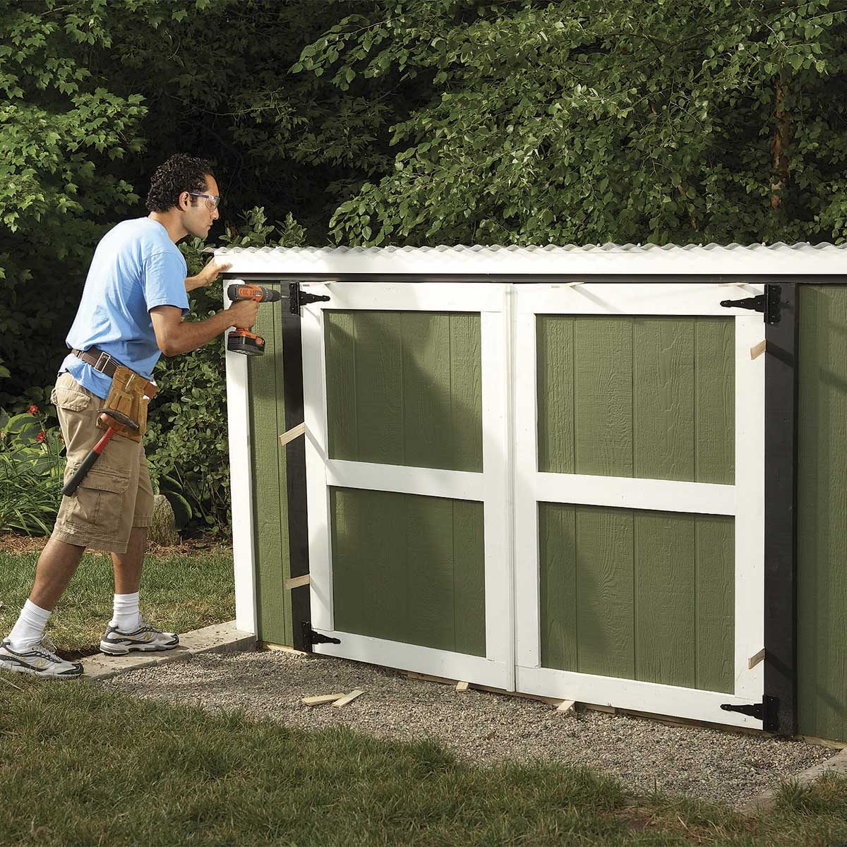 Outdoor Storage Locker: Plans &amp; Materials Family Handyman