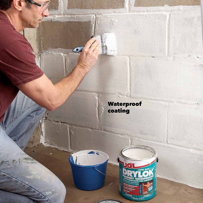 waterproof paint wet basement