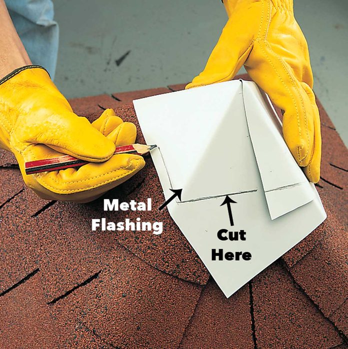 Cap the roof with flashing cupola 