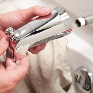 How to Fix a Leaking Sink Sprayer | Family Handyman shower diverter diagram 