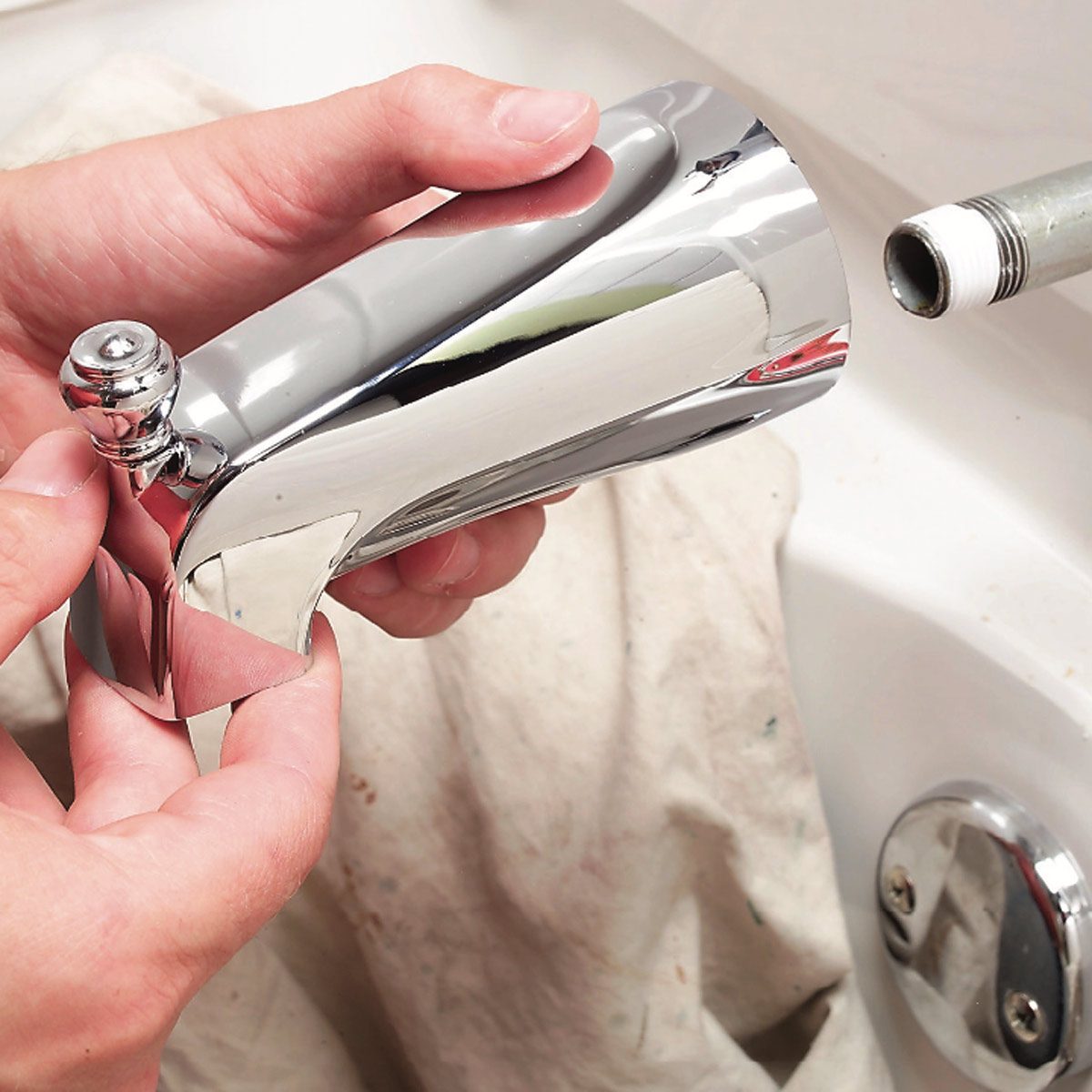 How To Replace A Bathtub Spout Family Handyman