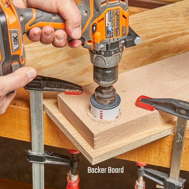 Cutting into a board with a backer board beneath it | Construction Pro Tips