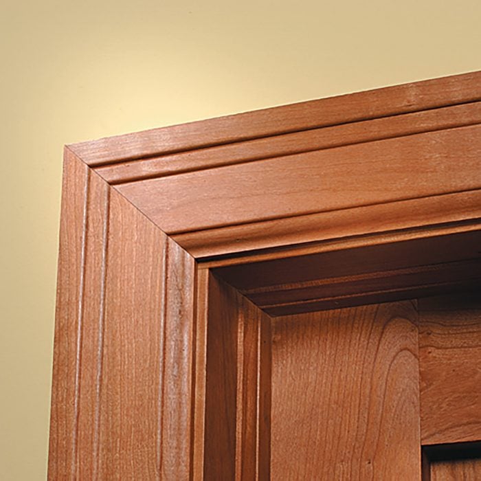 A classic stained miter over a door | Construction Pro Tips