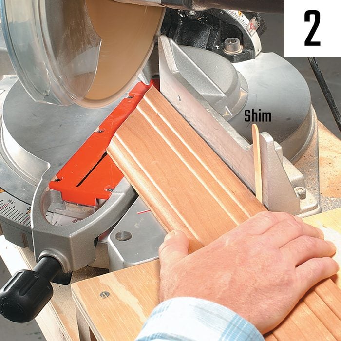 Setting up a piece of trim to saw | Construction Pro Tips