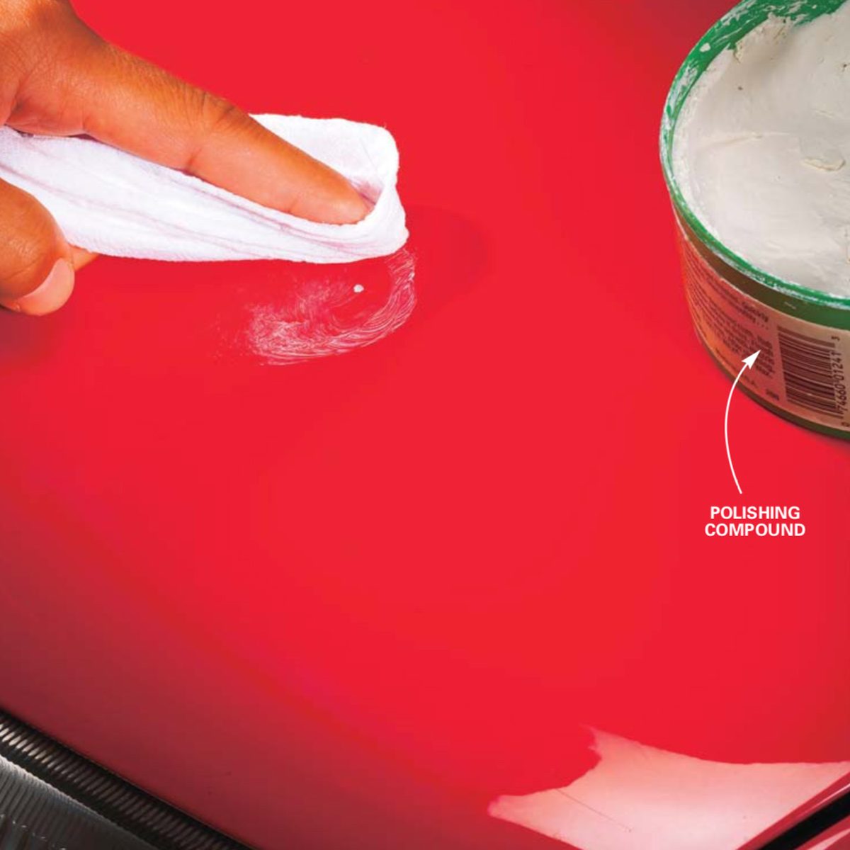 Clean the car paint chips