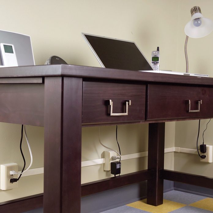 add outlets with surface wiring office