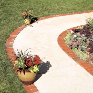 Use Brick Borders for Path Edging