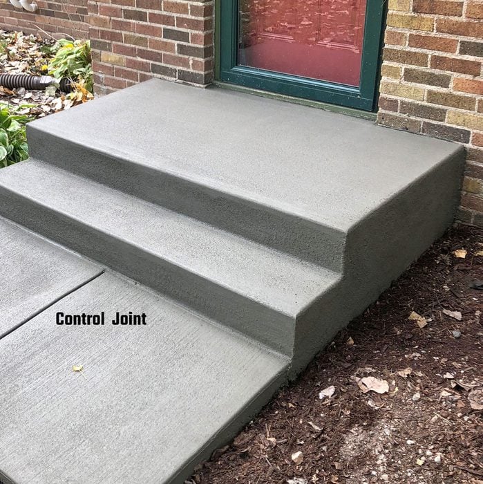 Control Joint in finished stoop | Construction Pro Tips