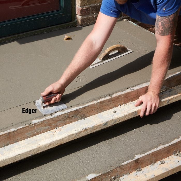 Rounding off the edges with an edger | Construction Pro Tips