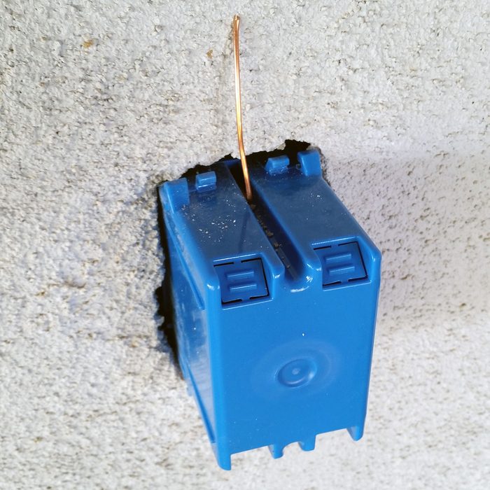 Blue outlet box thing | Construction Pro Tip