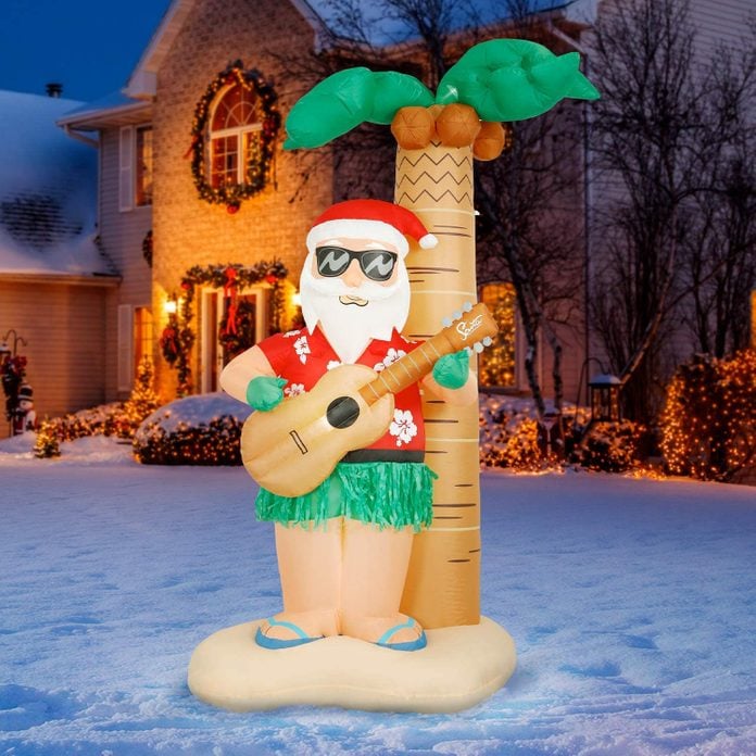 hula santa inflatable 