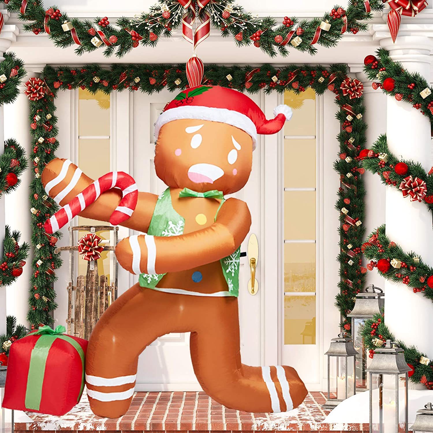 gingerbread man inflatable