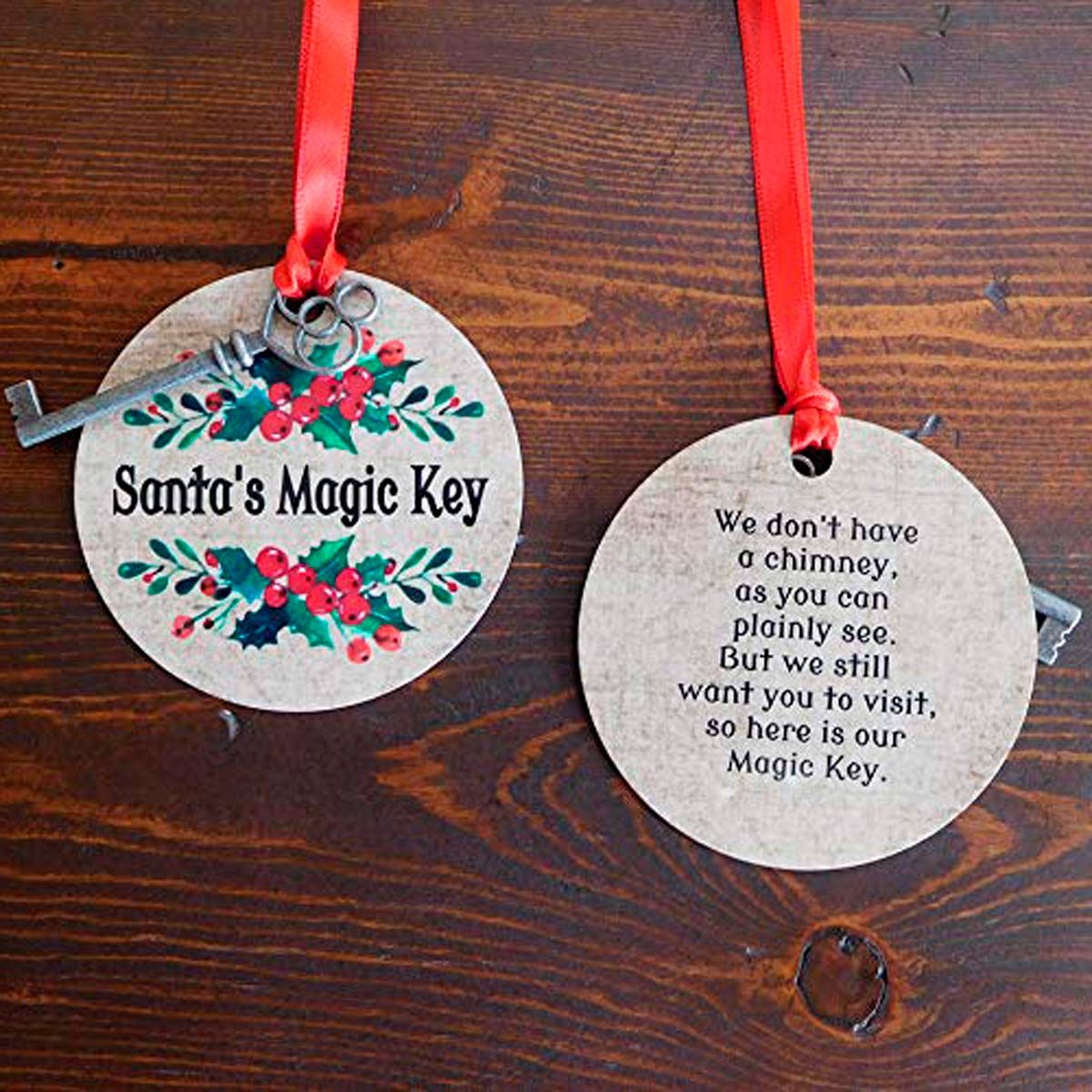 Santa Key Santa Door Key Santa Magic Key Santa Skeleton Key Christmas Gifts  Children No Chimney for Santa 