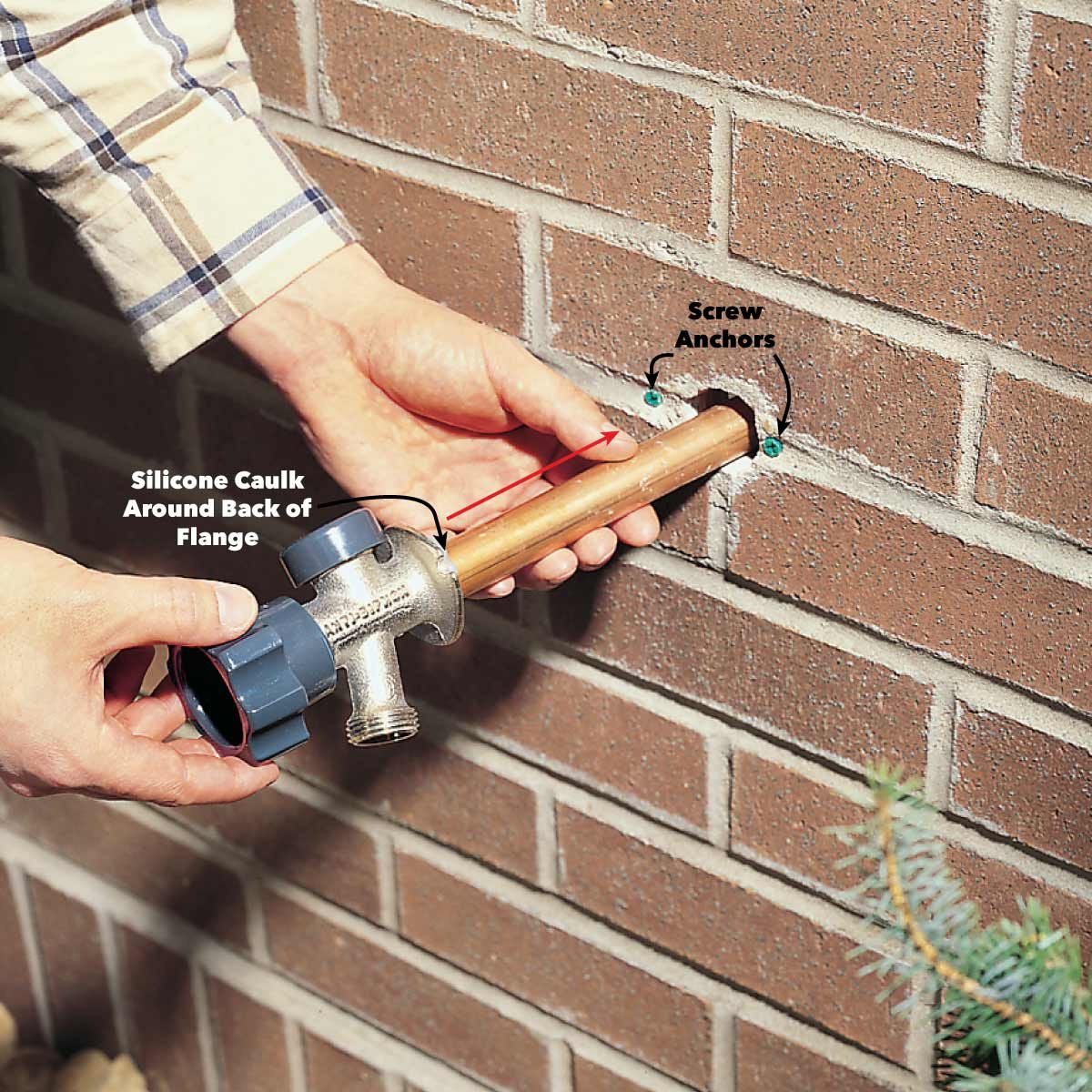 How To Install A Frost Proof Outdoor Faucet — The Family Handyman