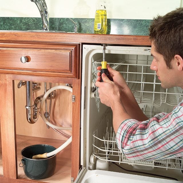How To Replace A Dishwasher disconnect the drain