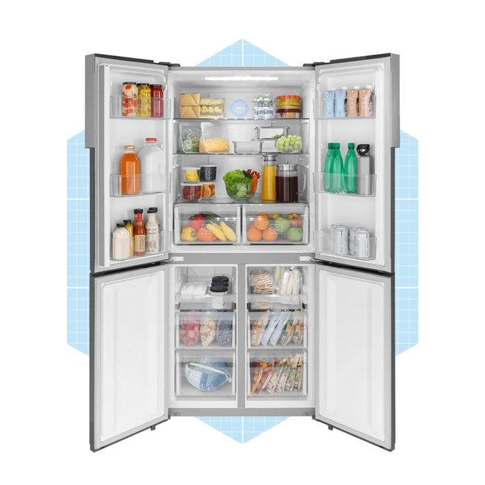 Haier 16.4 Cu. Ft. Quad Door Refrigerator Ecomm Wayfair.com