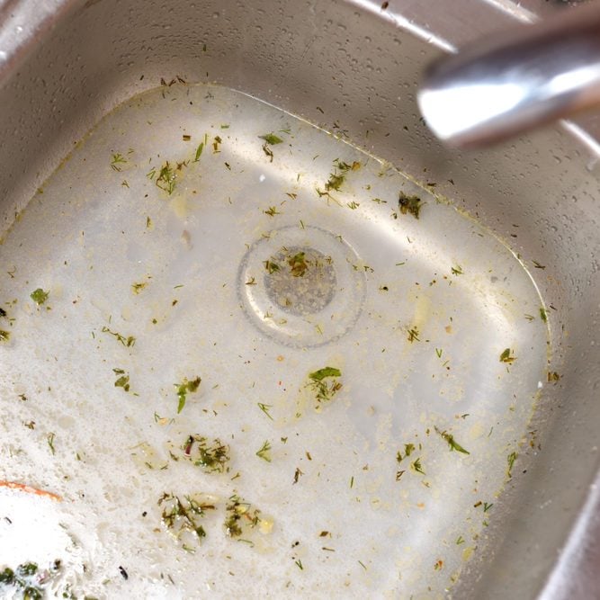 clogged sink drain